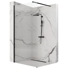 Aero Intimo Fekete Matt N 90x195 üvegparaván